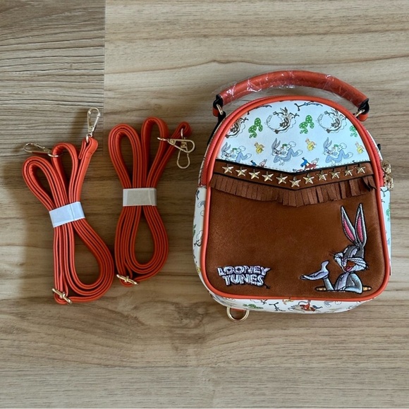 fawn design mini backpack The Square Diaper Bag 31 at the longest STEEL HORSE LEATHER The Gold:5/0 color-cerulean-blue